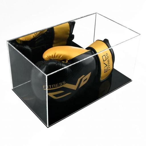 Boxing Glove Display Case - Single Landscape (With Mirror Backing)