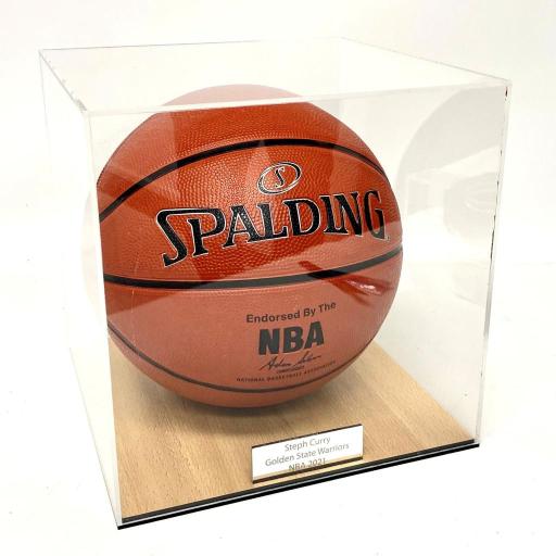 Basketball Display Case - Court Effect Base