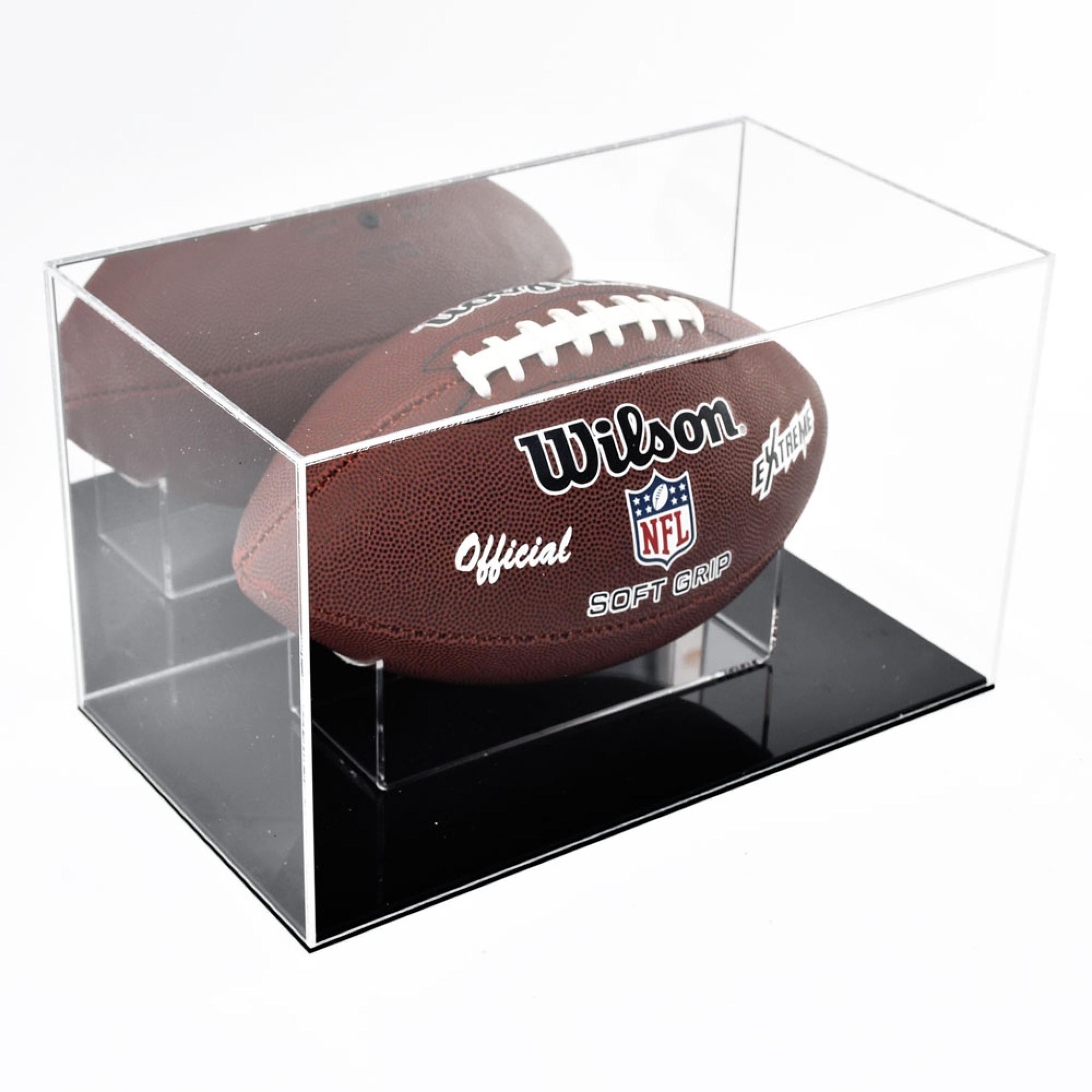 American Football Display Cases Colour Base Puffin Plastics