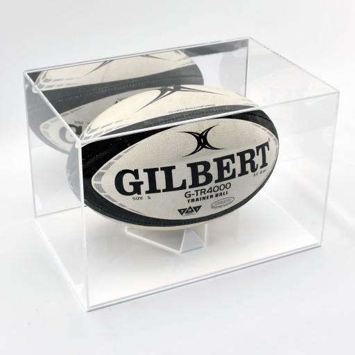 Rugby Landscape Display Case - Mirror Backing