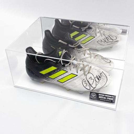 Football Boot Display Case (Double)- With Mirror Back