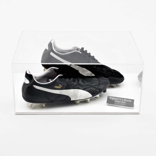 Rugby Boot Display Case (Double) - White Base